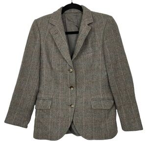 Stanley Blacker for Bonwit Teller Tan Multicolor Tweed Blazer Coat Approx Small